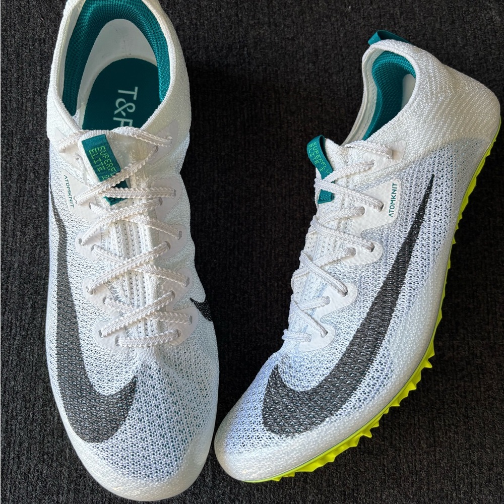 Nike Zoom SuperFly Elite 2 “White Bright Spruce” Track & Field Shoes Size 11